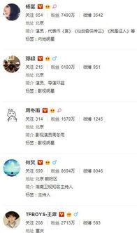 明星微博昵称大全,个性与魅力的完美融合